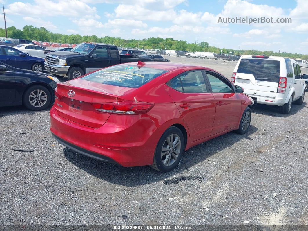 2017 Hyundai Elantra Se Red vin: 5NPD84LF4HH000700