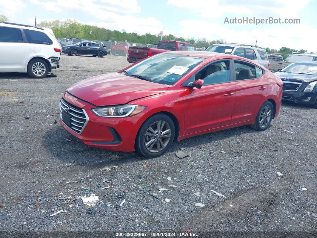 2017 Hyundai Elantra Se Red vin: 5NPD84LF4HH000700