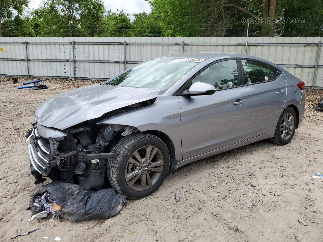 2017 Hyundai Elantra Se Silver vin: 5NPD84LF4HH001362