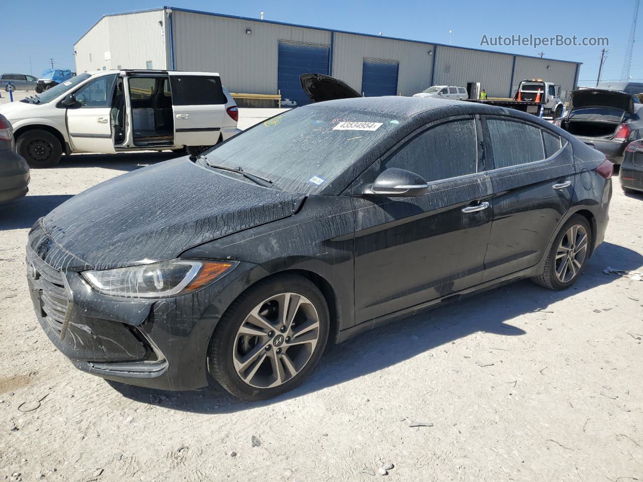 2017 Hyundai Elantra Se Черный vin: 5NPD84LF4HH026634