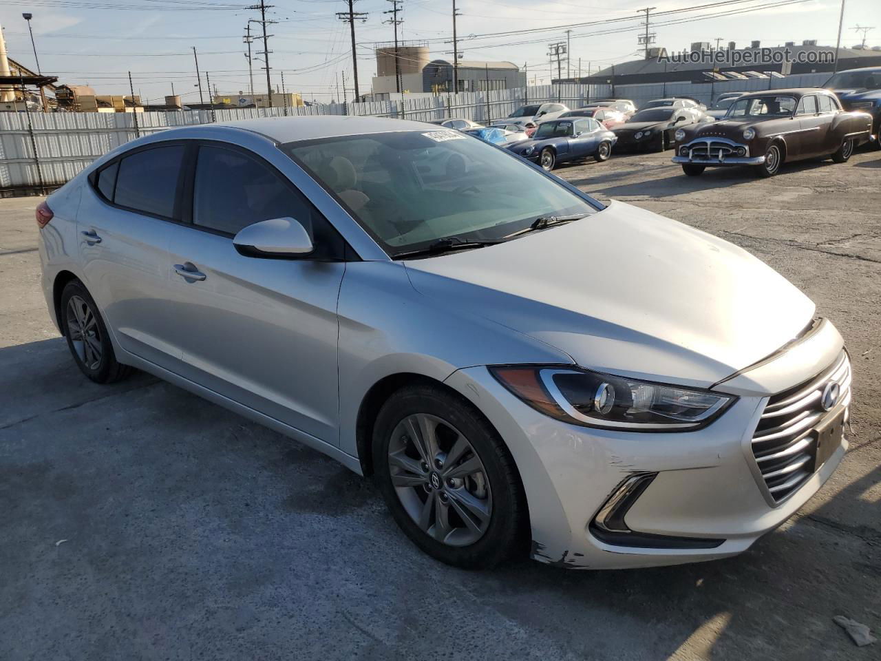 2017 Hyundai Elantra Se Silver vin: 5NPD84LF4HH032370