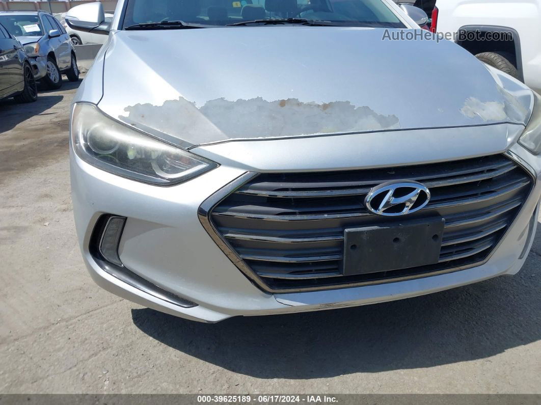 2017 Hyundai Elantra Limited Silver vin: 5NPD84LF4HH039206