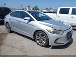 2017 Hyundai Elantra Limited Silver vin: 5NPD84LF4HH039206