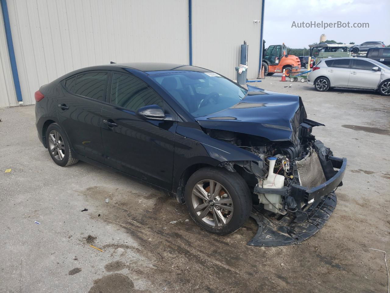 2017 Hyundai Elantra Se Черный vin: 5NPD84LF4HH040503