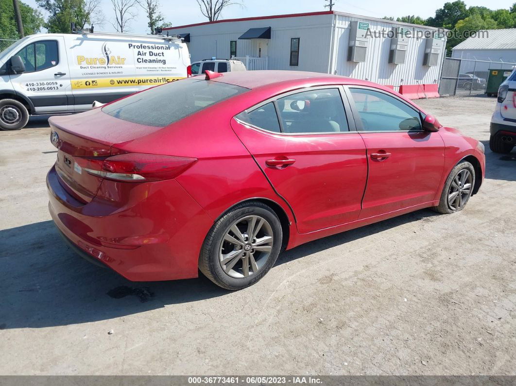 2017 Hyundai Elantra Se Red vin: 5NPD84LF4HH053624