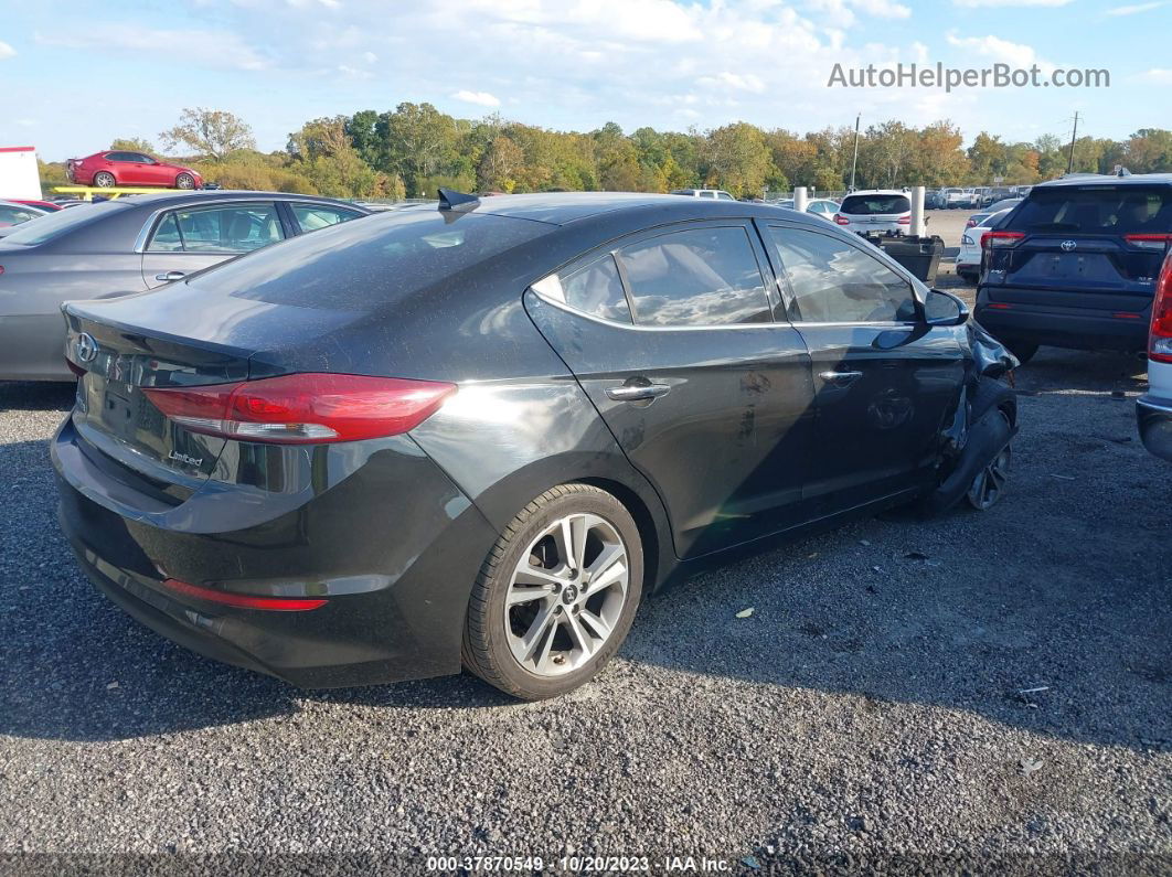 2017 Hyundai Elantra Limited Black vin: 5NPD84LF4HH105883