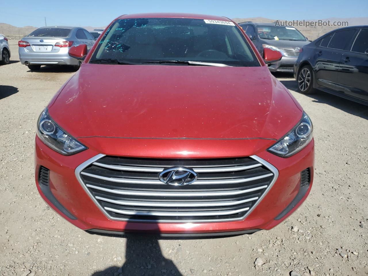 2017 Hyundai Elantra Se Красный vin: 5NPD84LF4HH118312