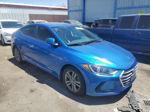 2017 Hyundai Elantra Se Blue vin: 5NPD84LF4HH209161