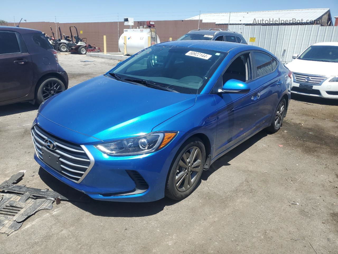 2017 Hyundai Elantra Se Blue vin: 5NPD84LF4HH209161