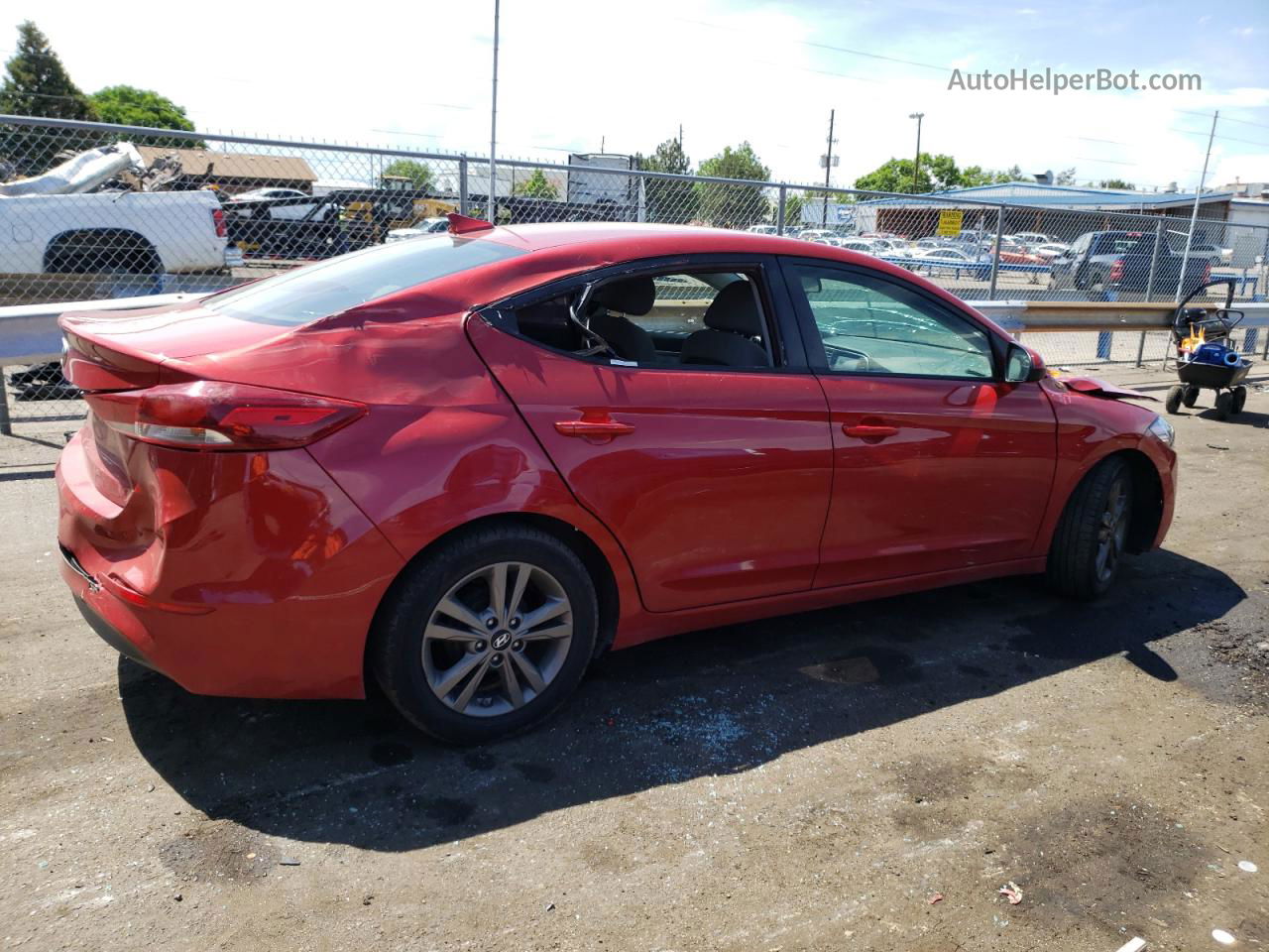 2017 Hyundai Elantra Se Red vin: 5NPD84LF4HH210889