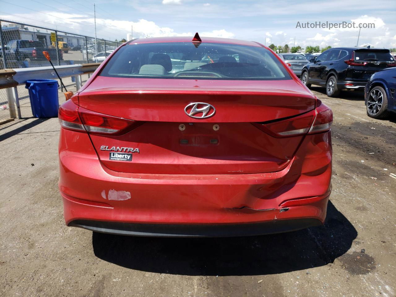 2017 Hyundai Elantra Se Красный vin: 5NPD84LF4HH210889