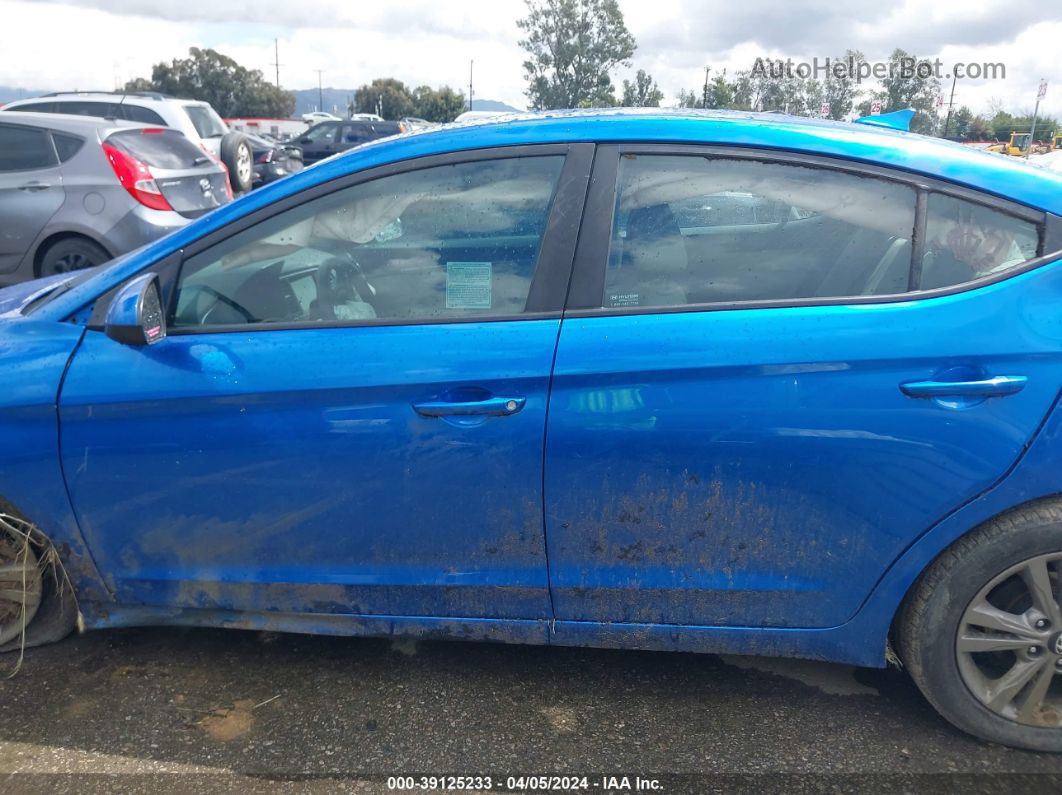 2018 Hyundai Elantra Sel Blue vin: 5NPD84LF4JH214558