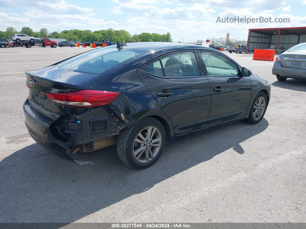 2018 Hyundai Elantra Sel Black vin: 5NPD84LF4JH218769