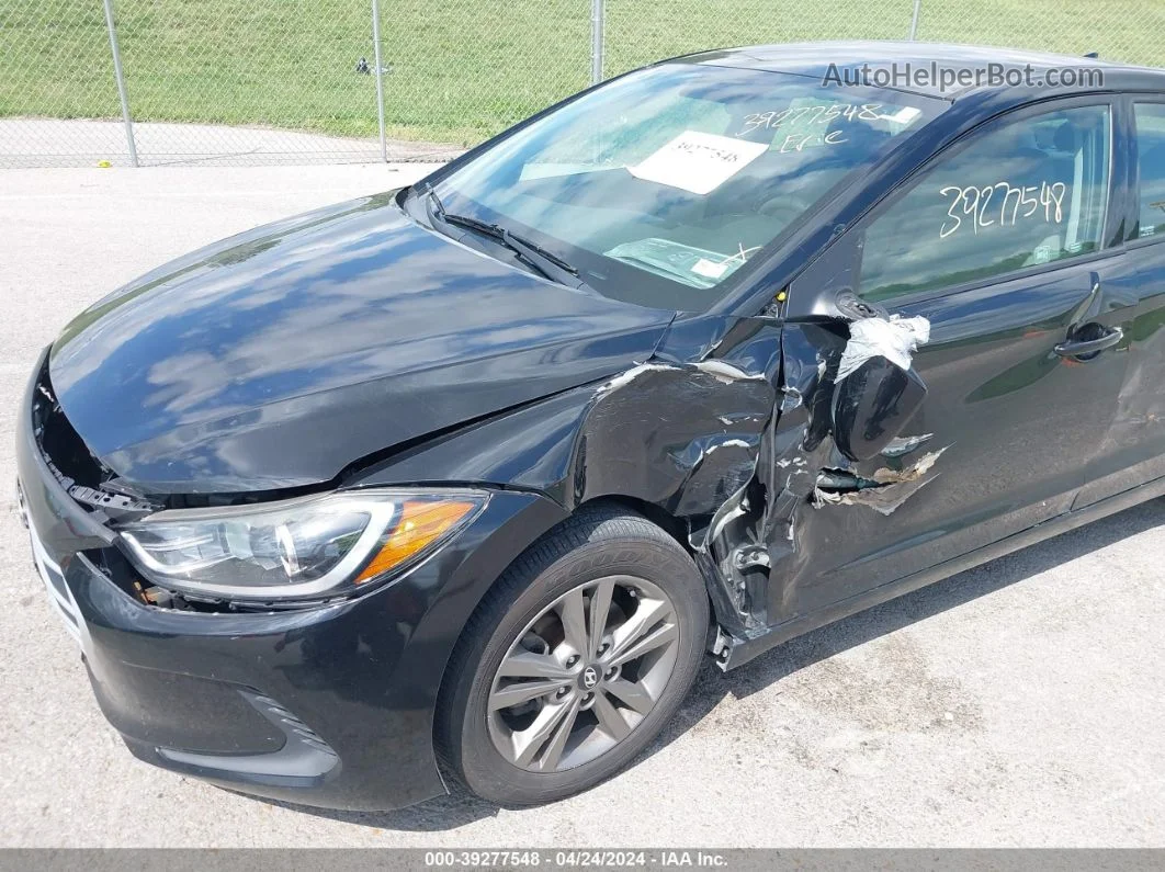 2018 Hyundai Elantra Sel Black vin: 5NPD84LF4JH218769