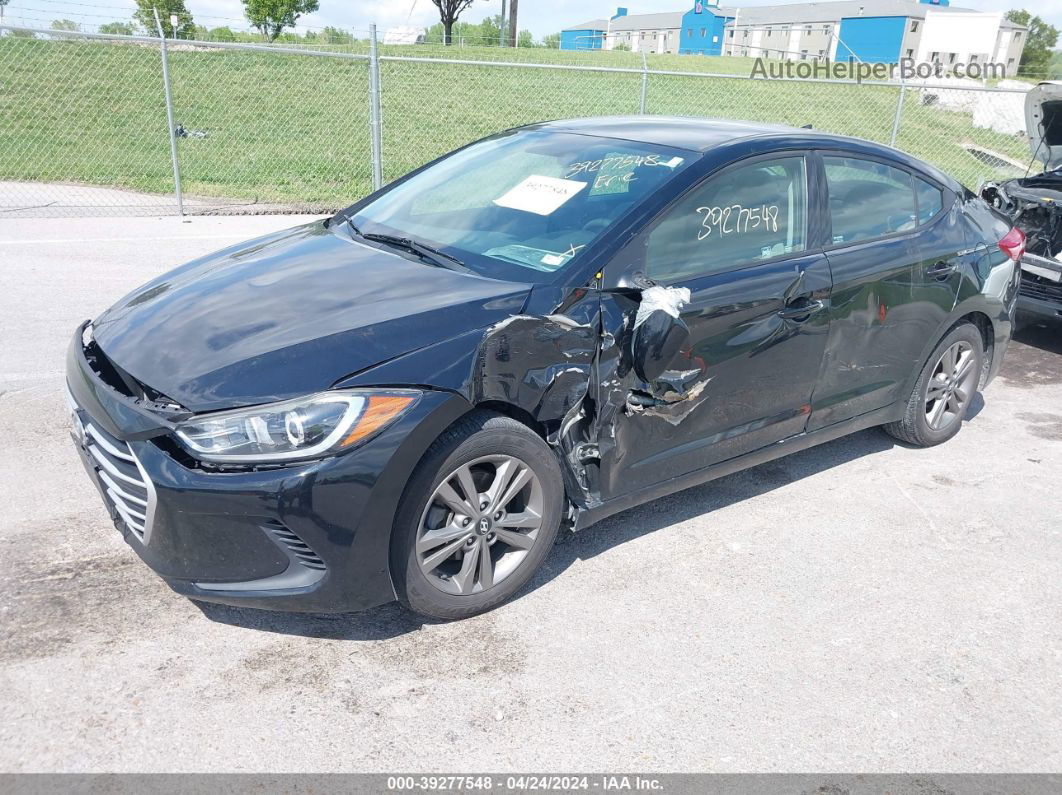 2018 Hyundai Elantra Sel Black vin: 5NPD84LF4JH218769