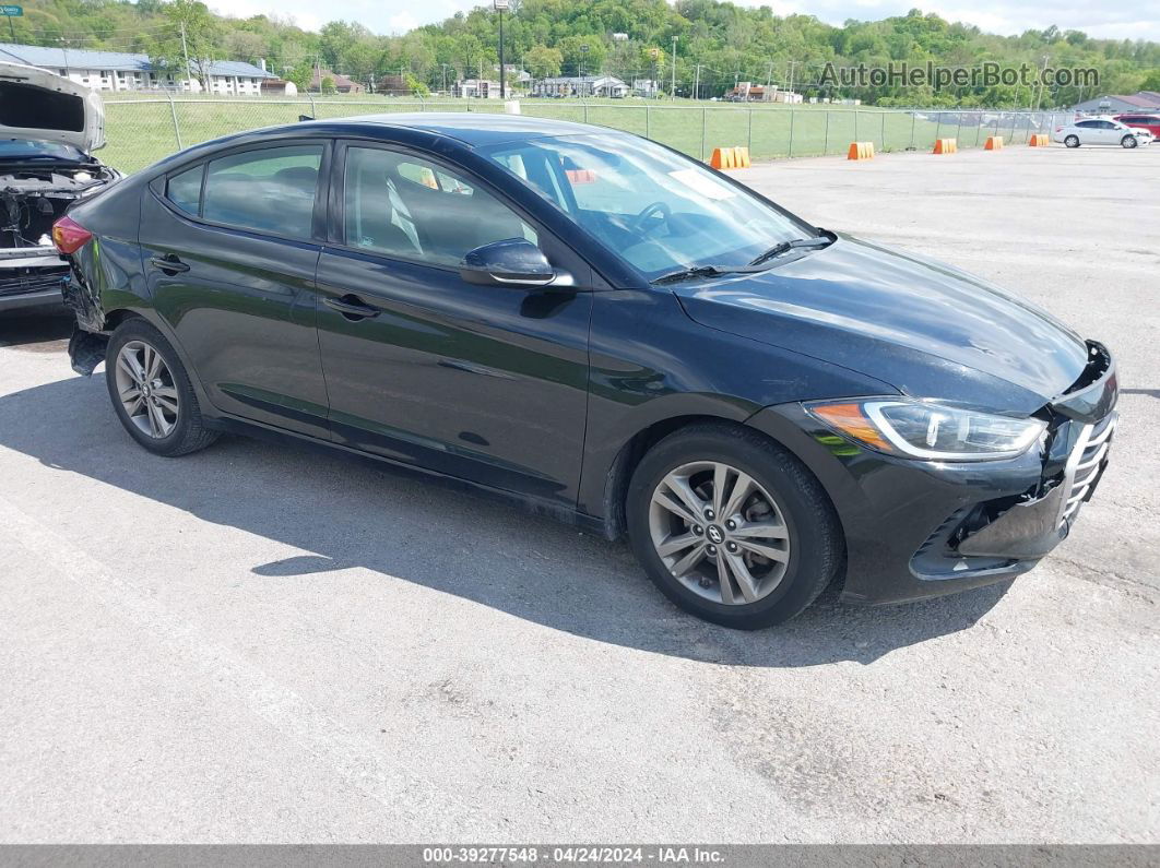 2018 Hyundai Elantra Sel Black vin: 5NPD84LF4JH218769