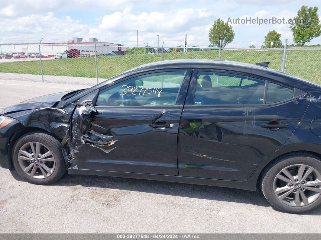 2018 Hyundai Elantra Sel Black vin: 5NPD84LF4JH218769