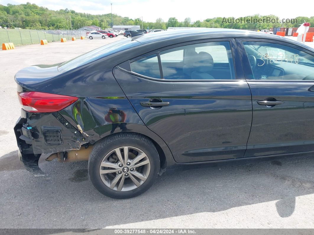 2018 Hyundai Elantra Sel Black vin: 5NPD84LF4JH218769