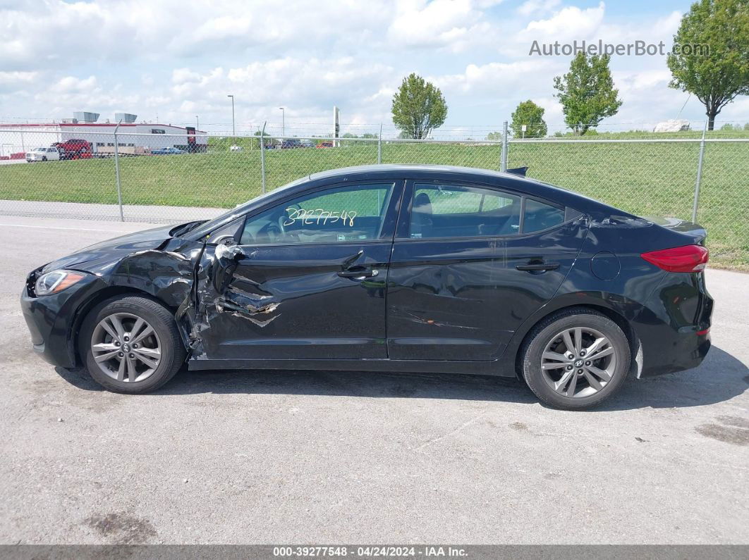 2018 Hyundai Elantra Sel Black vin: 5NPD84LF4JH218769