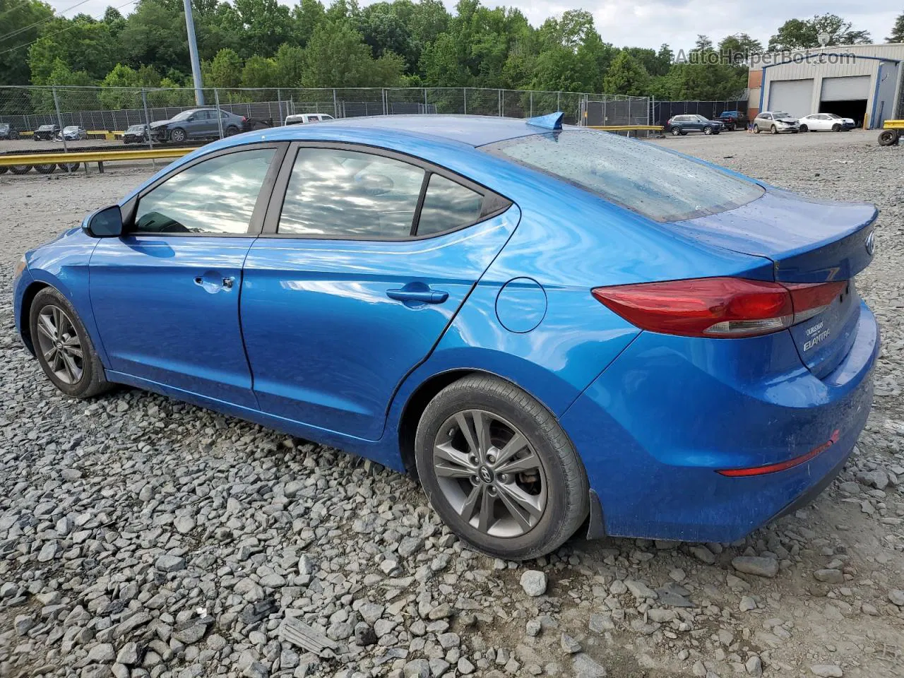 2018 Hyundai Elantra Sel Blue vin: 5NPD84LF4JH219243