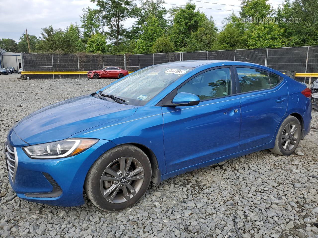 2018 Hyundai Elantra Sel Blue vin: 5NPD84LF4JH219243