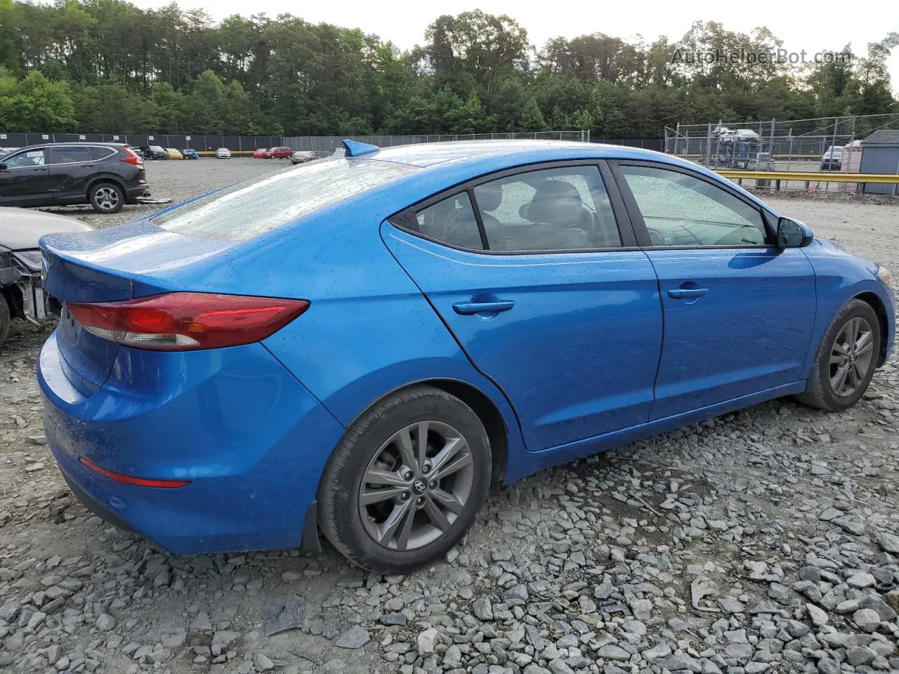 2018 Hyundai Elantra Sel Blue vin: 5NPD84LF4JH219243