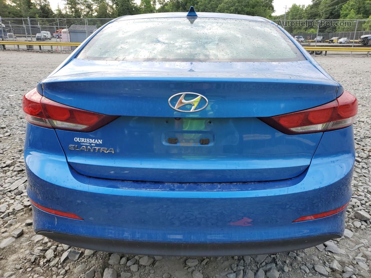 2018 Hyundai Elantra Sel Blue vin: 5NPD84LF4JH219243