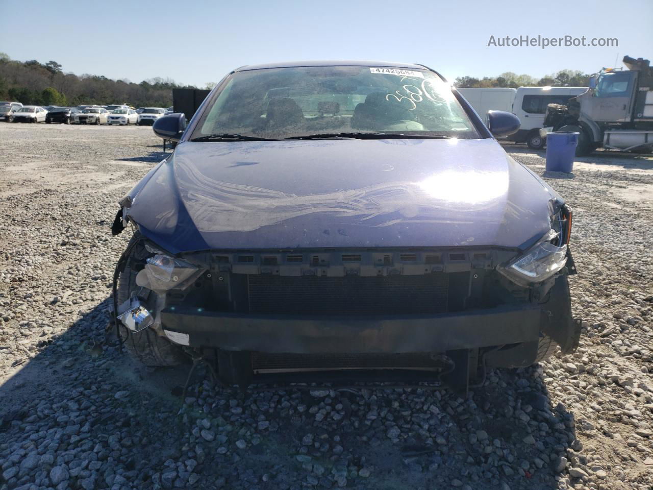 2018 Hyundai Elantra Sel Blue vin: 5NPD84LF4JH254462