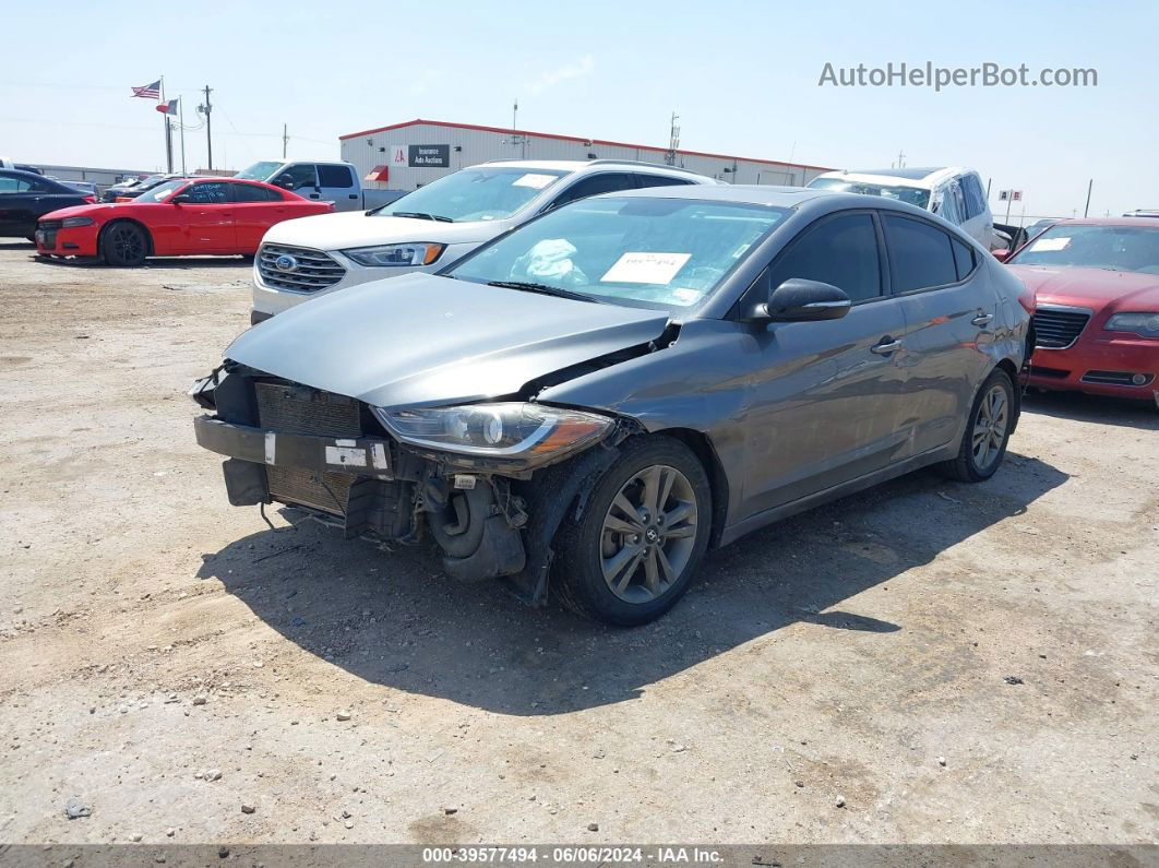 2018 Hyundai Elantra Value Edition Gray vin: 5NPD84LF4JH272489