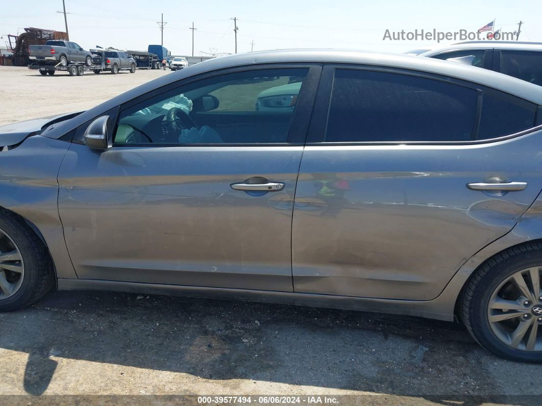 2018 Hyundai Elantra Value Edition Gray vin: 5NPD84LF4JH272489