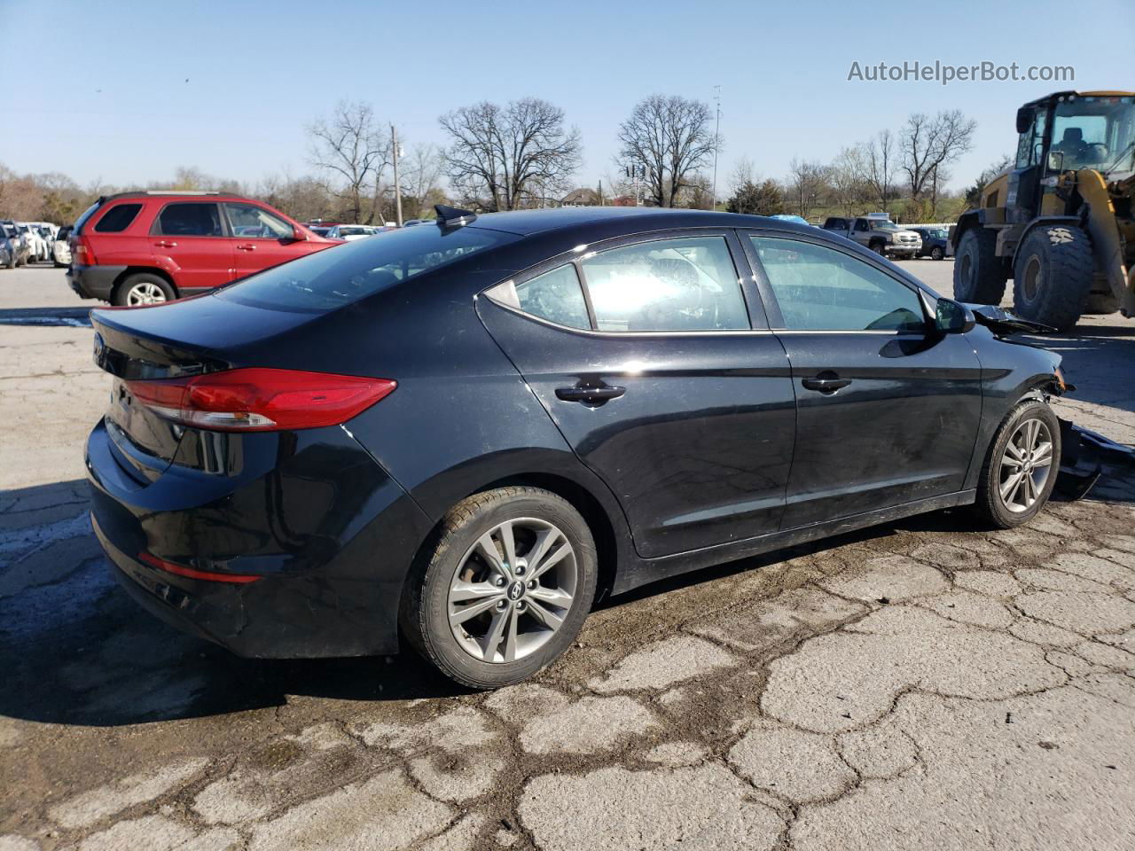 2018 Hyundai Elantra Sel Black vin: 5NPD84LF4JH278129