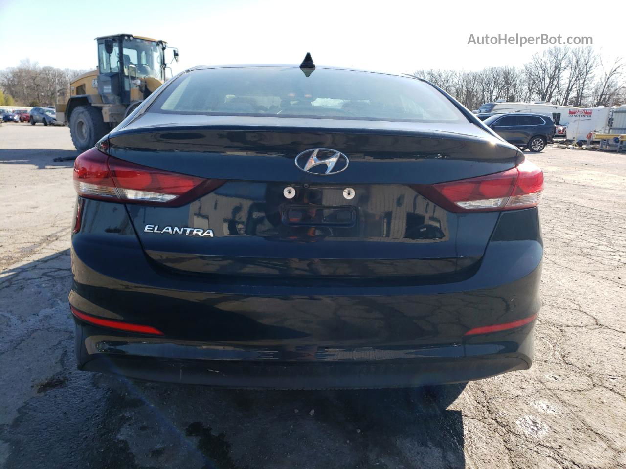 2018 Hyundai Elantra Sel Black vin: 5NPD84LF4JH278129