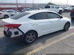 2018 Hyundai Elantra Sel White vin: 5NPD84LF4JH298221