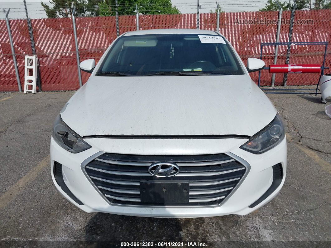 2018 Hyundai Elantra Sel White vin: 5NPD84LF4JH298221