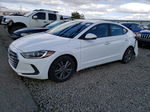 2018 Hyundai Elantra Sel White vin: 5NPD84LF4JH314627