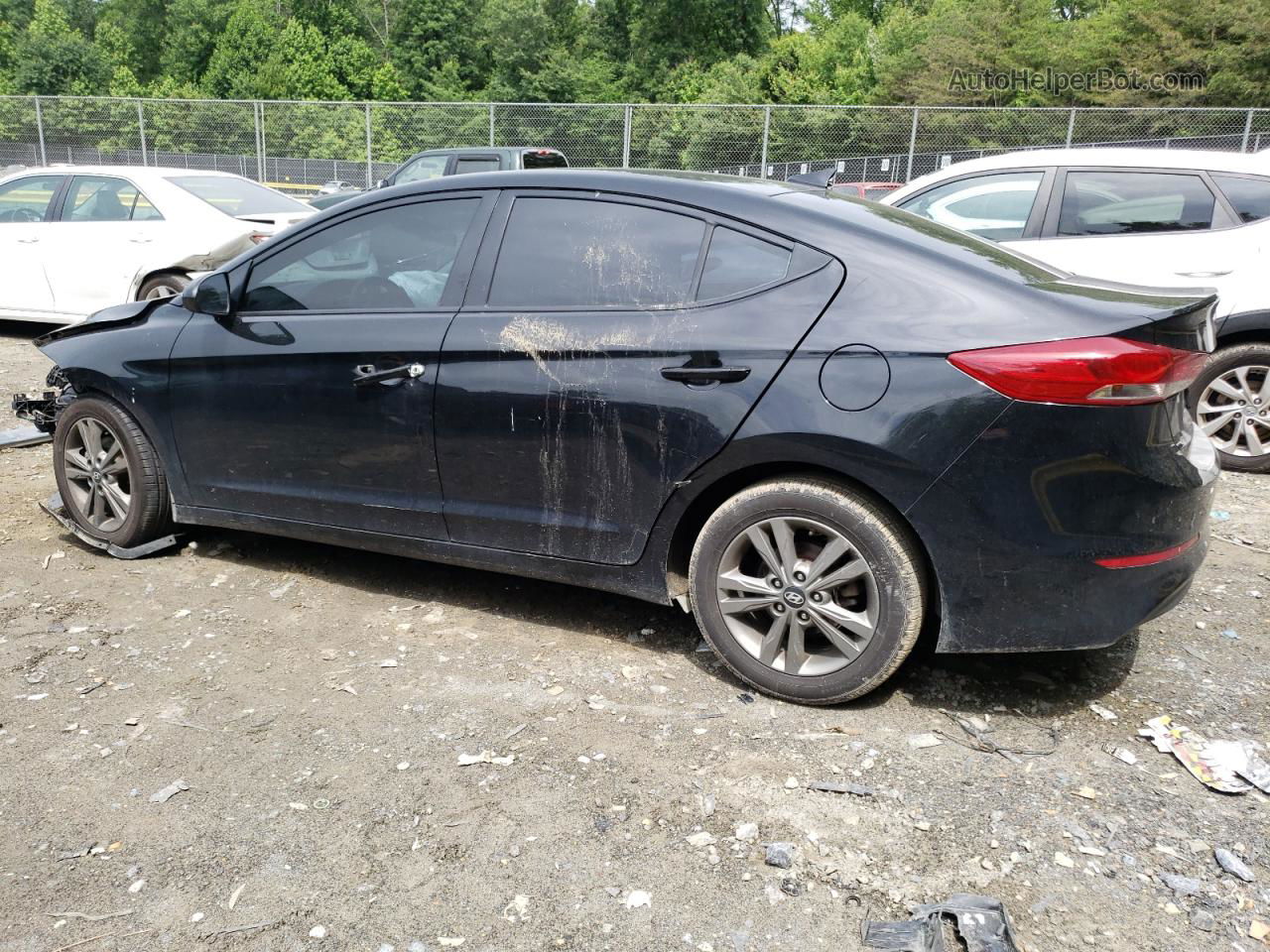 2018 Hyundai Elantra Sel Black vin: 5NPD84LF4JH326101