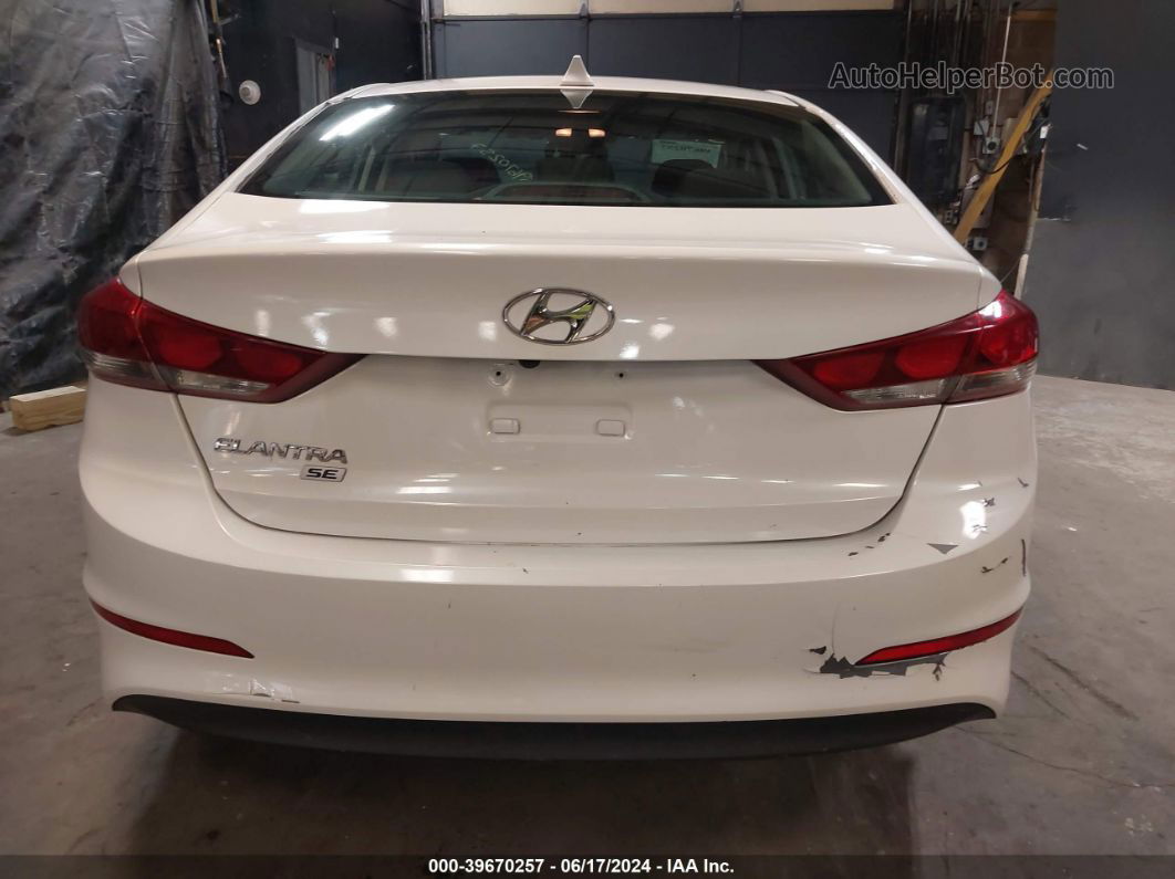 2018 Hyundai Elantra Value Edition White vin: 5NPD84LF4JH343836