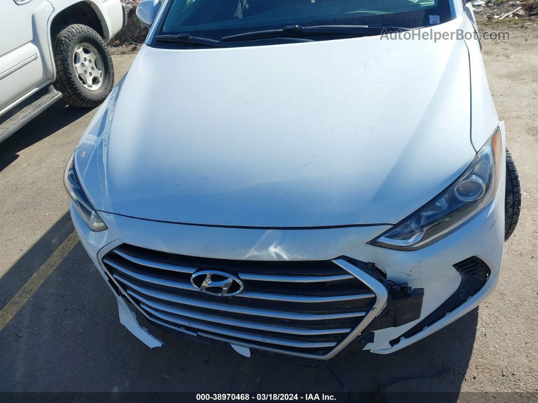 2018 Hyundai Elantra Sel White vin: 5NPD84LF4JH356702