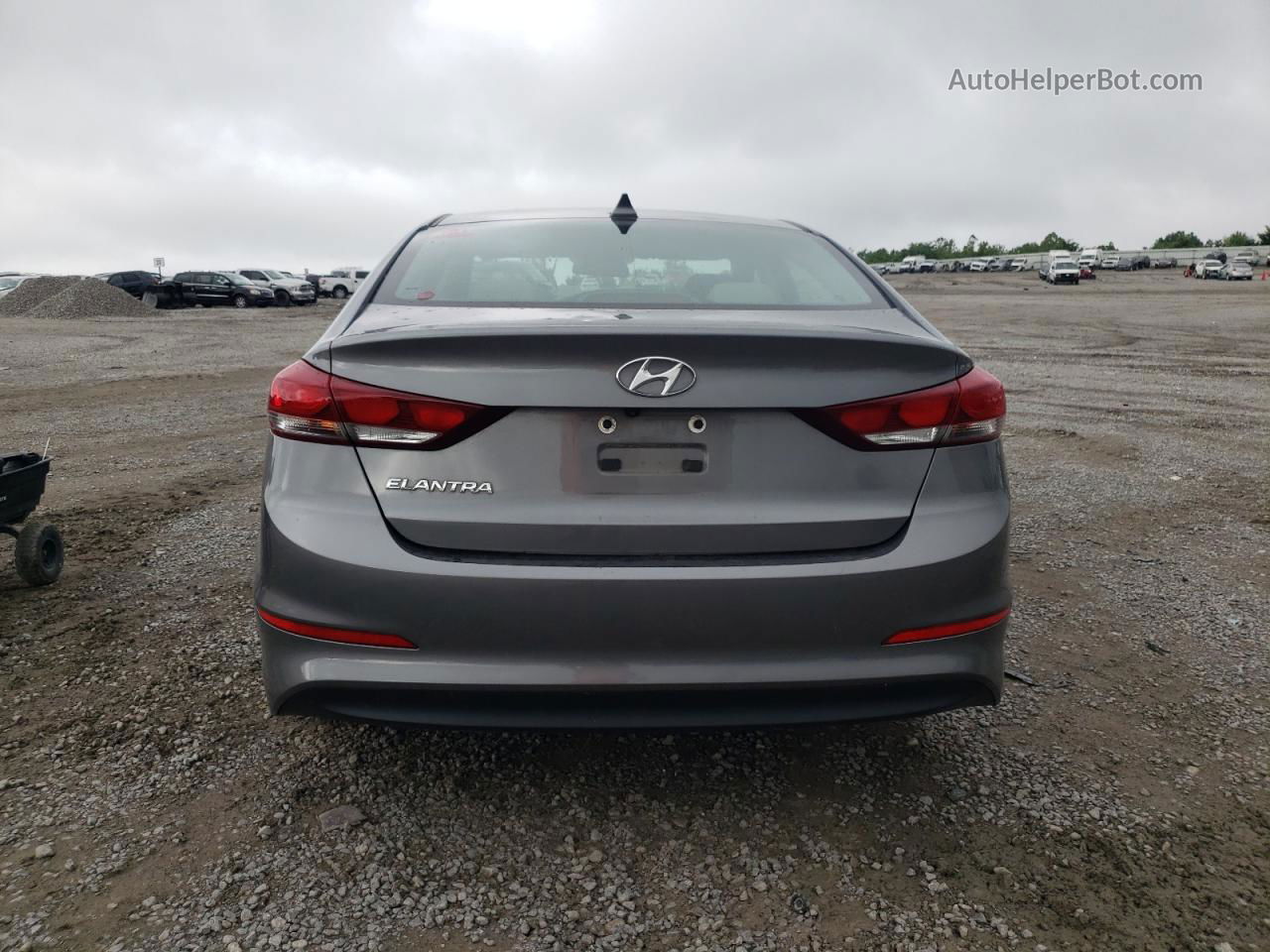 2018 Hyundai Elantra Sel Gray vin: 5NPD84LF4JH357705