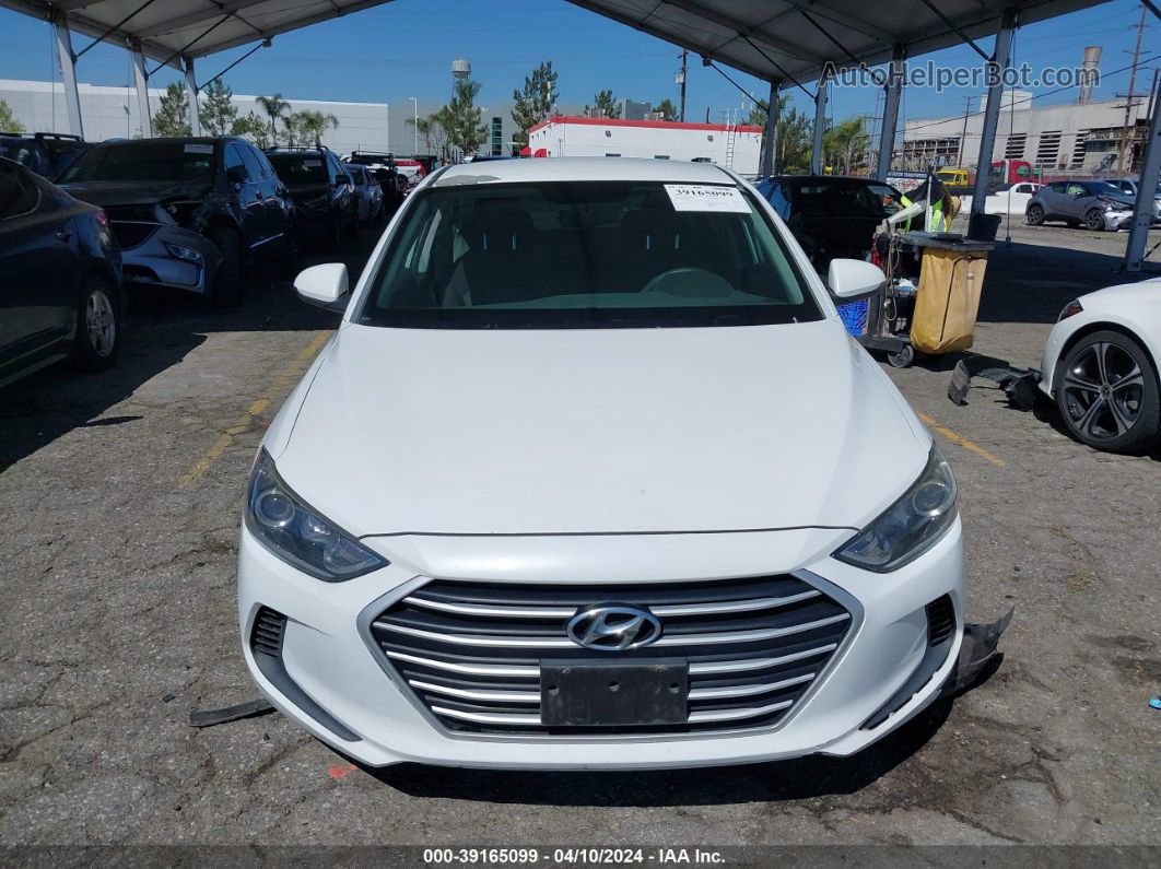 2018 Hyundai Elantra Sel White vin: 5NPD84LF4JH361866