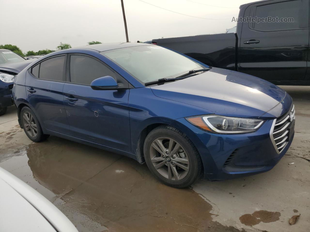 2018 Hyundai Elantra Sel Blue vin: 5NPD84LF4JH367473