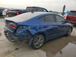 2018 Hyundai Elantra Sel Blue vin: 5NPD84LF4JH367473