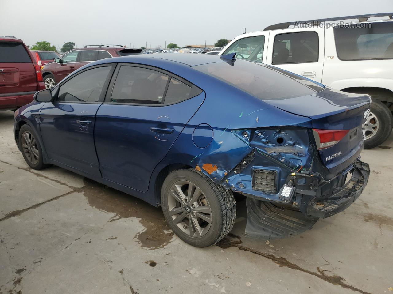 2018 Hyundai Elantra Sel Blue vin: 5NPD84LF4JH367473