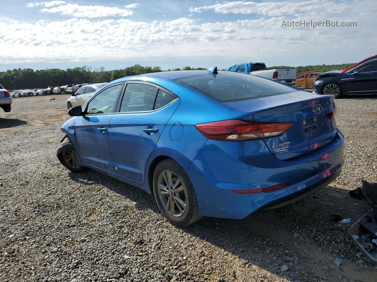 2018 Hyundai Elantra Sel Blue vin: 5NPD84LF4JH383432