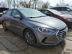 2018 Hyundai Elantra Sel Gray vin: 5NPD84LF4JH385536