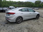 2018 Hyundai Elantra Sel Silver vin: 5NPD84LF4JH387450