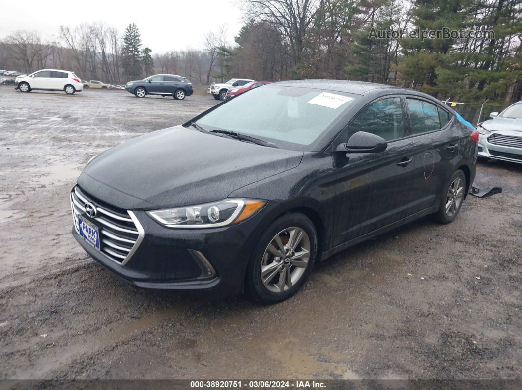 2018 Hyundai Elantra Value Edition Black vin: 5NPD84LF4JH400326