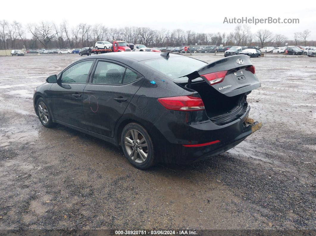 2018 Hyundai Elantra Value Edition Black vin: 5NPD84LF4JH400326