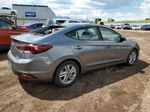 2019 Hyundai Elantra Sel Gray vin: 5NPD84LF4KH405995