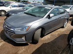 2019 Hyundai Elantra Sel Gray vin: 5NPD84LF4KH405995